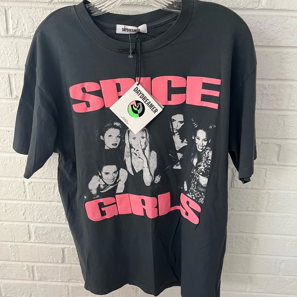 NWT Daydreamer Spice Girls Tee - Charcoal and Pink